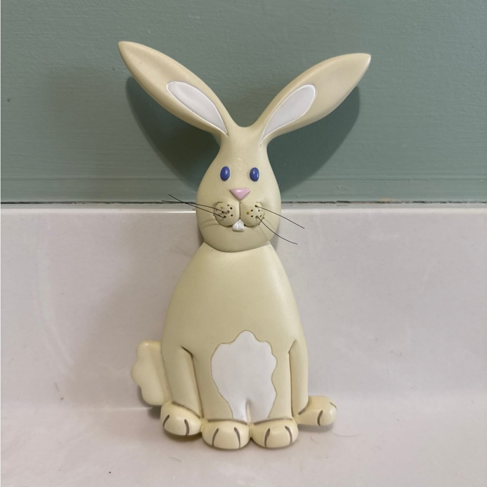 Ceramic bunny wall hanging